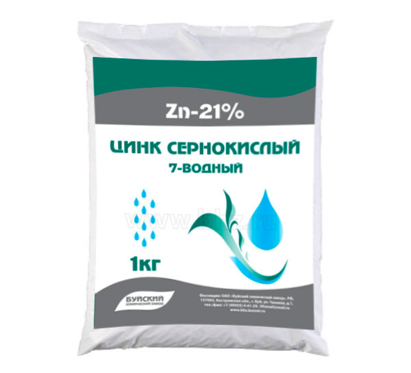 Цинк сернокислый (Zn-21%) - Сульфат цинка 7-водный